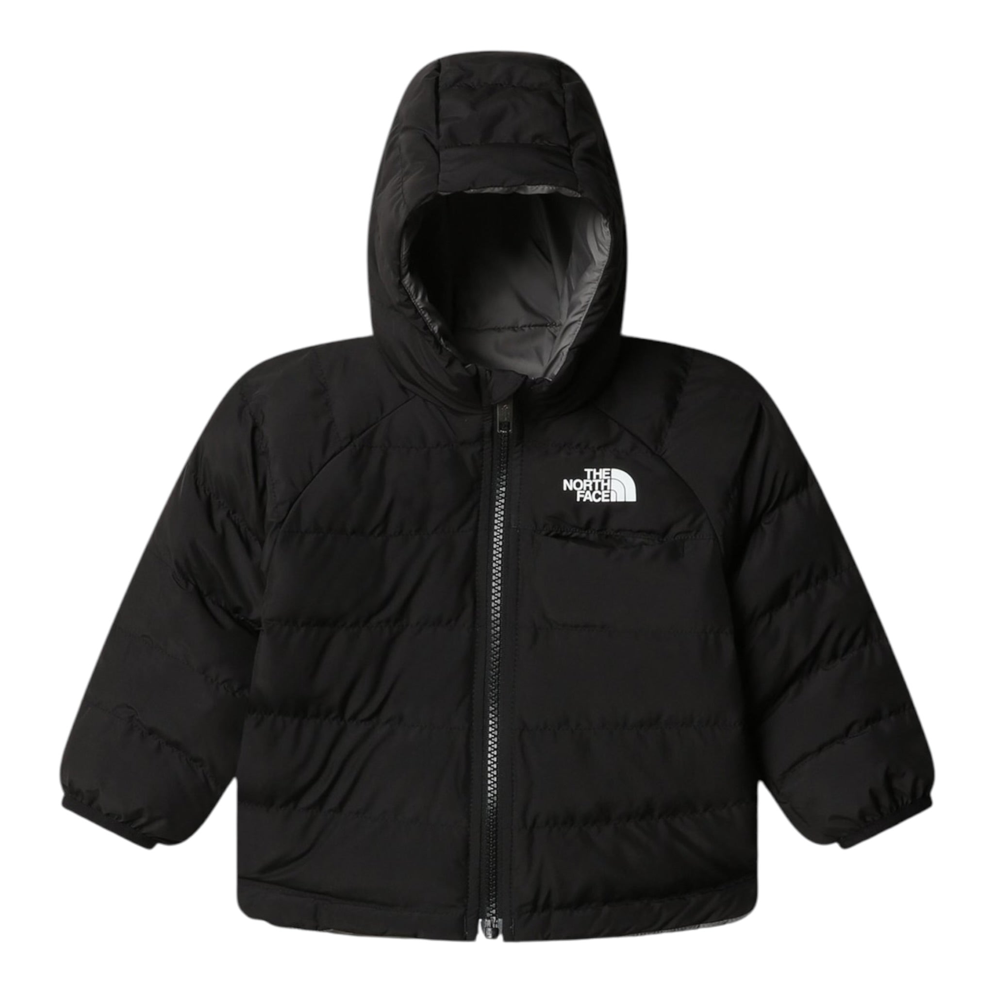The North Face Giubbino Reversibile Bicolore Nero/Grigio per Bambino NF0A8CUTJK3 NERO/GRIGIIO THE NORTH FACE 