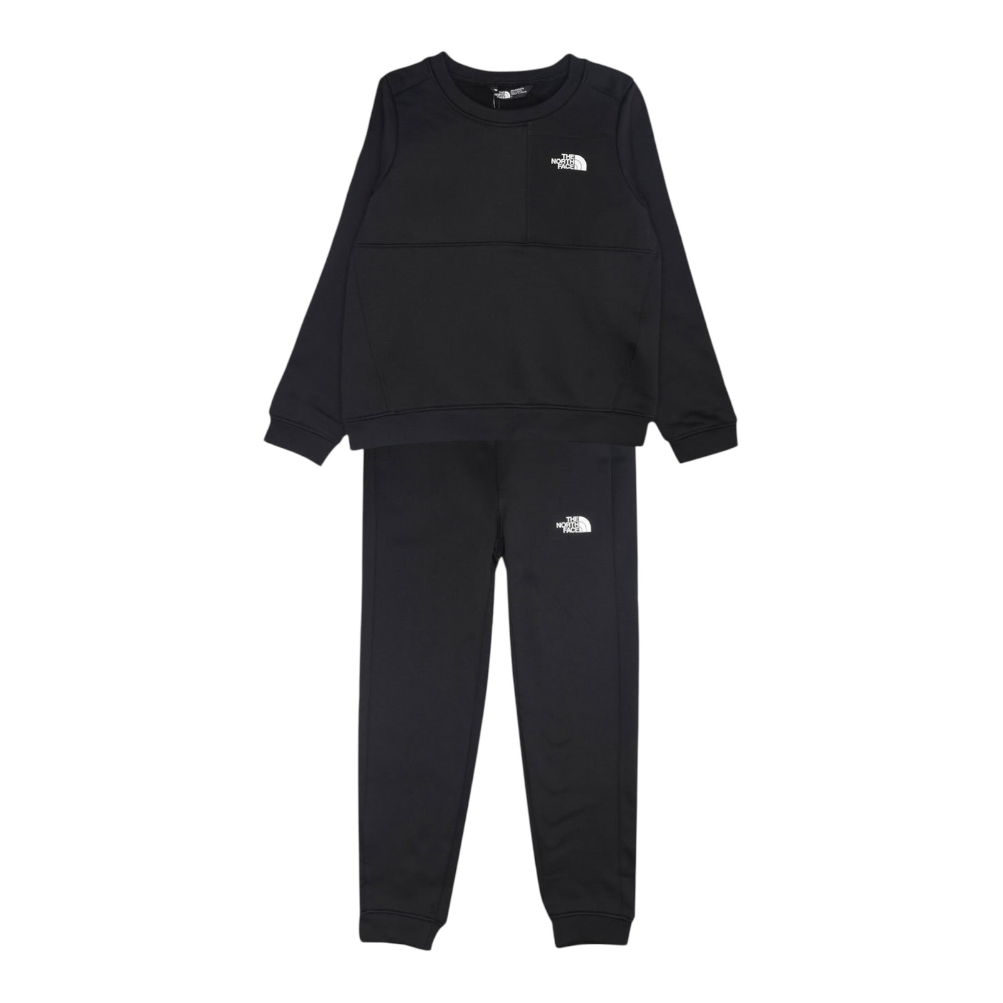 The North Face Completo 2 Pezzi Felpa-Pantalone Nero per Neonato NF0A8CV0JK3 NERO THE NORTH FACE 
