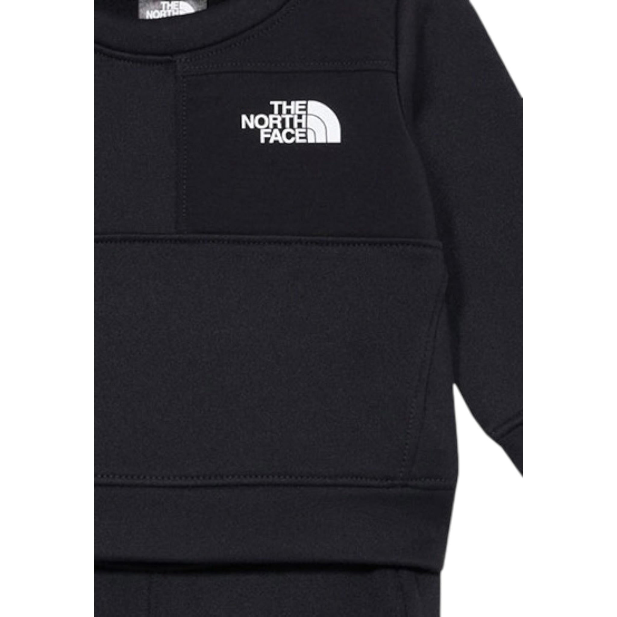 The North Face Completo 2Pz Felpa-Pantalone tinta unita Nero per Neonato NF0A8CV1JK2 NERO THE NORTH FACE 