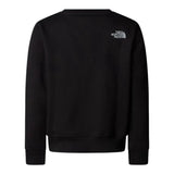 The North Face Felpa Chiusa Girocollo tinta unita con Logo Nero per Bambino NF0A8EATJK3 NERO THE NORTH FACE 
