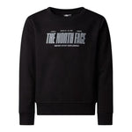 The North Face Felpa Chiusa Girocollo tinta unita con Logo Nero per Bambino NF0A8EATJK3 NERO THE NORTH FACE 