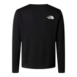 The North Face Shirt Girocollo tinta unita con Logo Nero per Bambino NF0A8EB8JK3 NERO THE NORTH FACE 