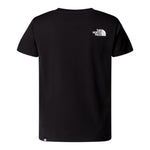 The North Face T-Shirt Girocollo tinta unita con Logo Nero per Bambino NF0A8EHGJK3 NERO THE NORTH FACE 