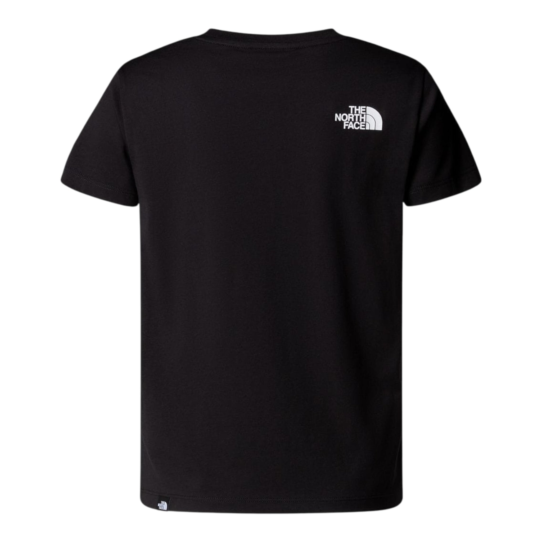 The North Face T-Shirt Girocollo tinta unita con Logo Nero per Bambino NF0A8EHGJK3 NERO THE NORTH FACE 