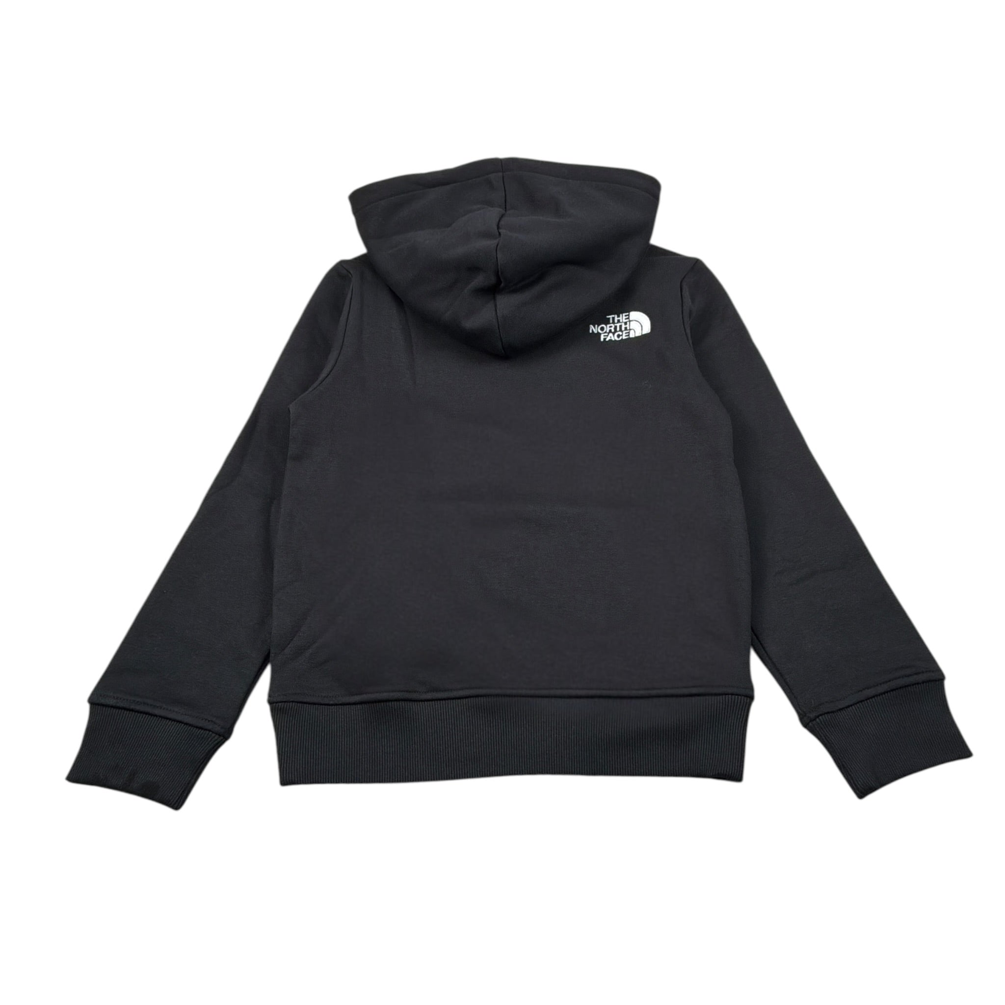 The North Face Felpa Chiusa con Cappuccio tinta unita con Logo Nero per Bambino NF0A8EHHJK3 NERO THE NORTH FACE 