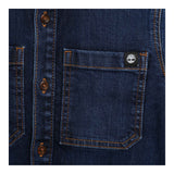 Timberland Camicia In Denim tinta unita Blu per Bambino T25U46 BLU TIMBERLAND 
