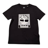 Timberland T-Shirt tinta unita con Stampa Nero per Bambino T60381 NERO TIMBERLAND 