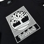 Timberland T-Shirt tinta unita con Stampa Nero per Bambino T60381 NERO TIMBERLAND 