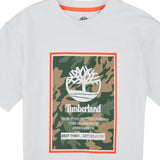 Timberland T-Shirt tinta unita con Stampa Bianco per Bambino T60427 BIANCO TIMBERLAND 