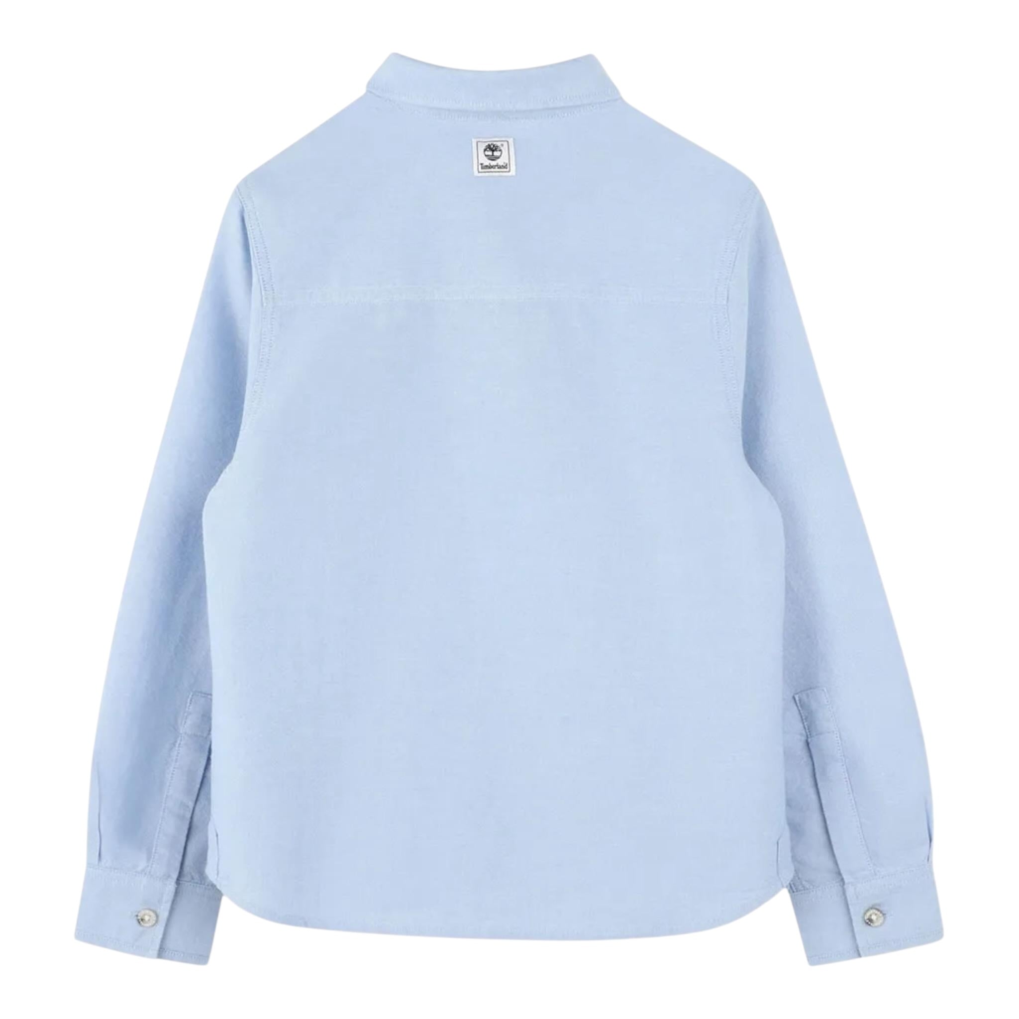 Timberland Camicia tinta unita con Logo Azzurro per Bambino T60519 AZZURRO TIMBERLAND 