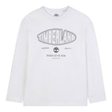 Timberland Shirt tinta unita con Stampa Bianco per Bambino T60538X BIANCO TIMBERLAND 
