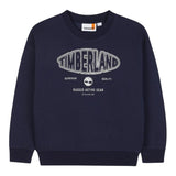 Timberland Felpa tinta unita con Girocollo Blu per Bambino T60544 BLU TIMBERLAND 