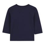 Timberland Shirt tinta unita Girocollo con Stampa Blu per Neonato T60588 BLU TIMBERLAND 