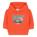 Timberland Felpa Chiusa con Cappuccio tinta unita Arancione per Neonato T60592X ARANCIONE TIMBERLAND 