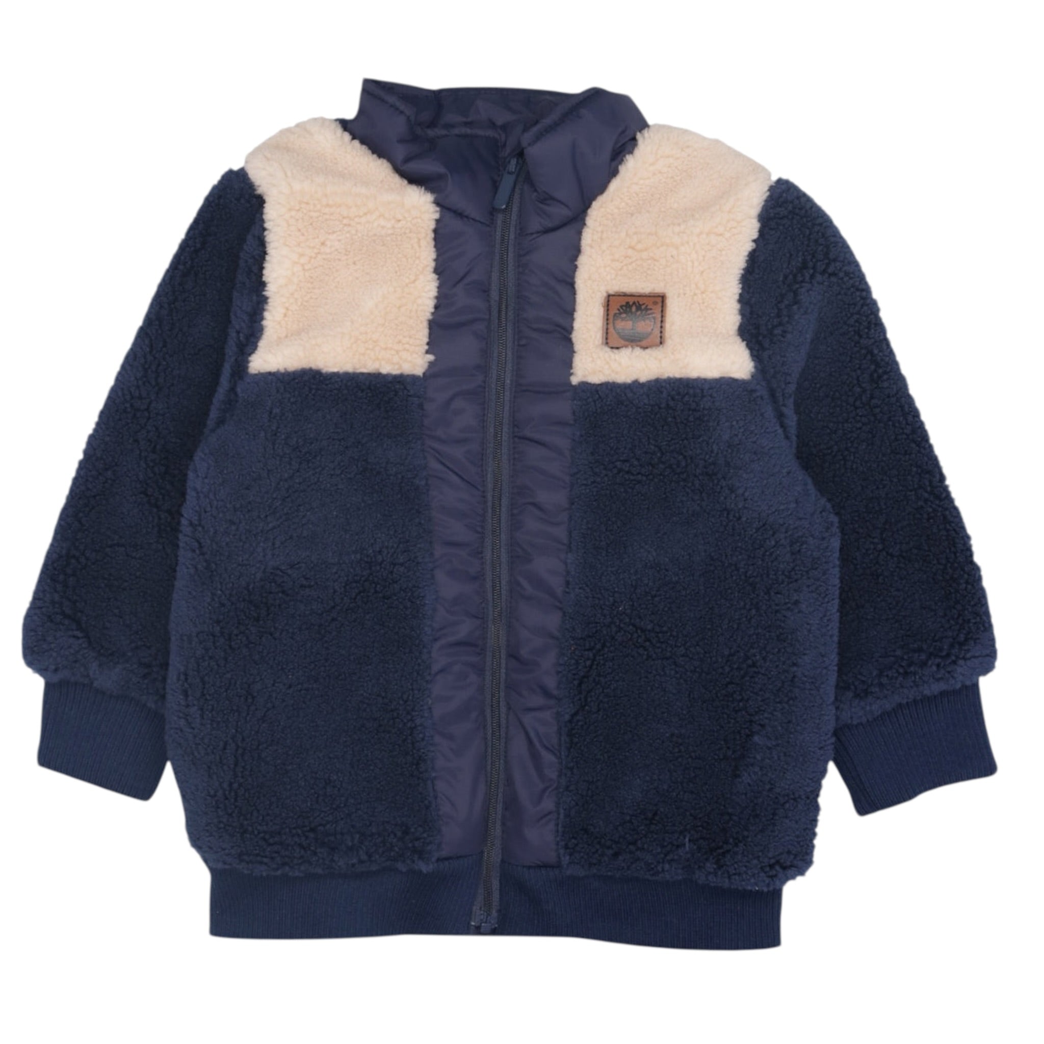 Timberland Giubbino Pelliccia tinta unita con Zip Blu per Bambino T60594XJ BLU TIMBERLAND 