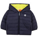 Timberland Giubbino Bicolore con Zip E Cappuccio Blu per Neonato T60607XN BLU TIMBERLAND 