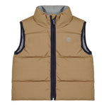 Timberland Giubbino Reversibile Smanicato Bicolore Grigio/Beige per Bambino T60763 GRIGIO/BEIGE TIMBERLAND 