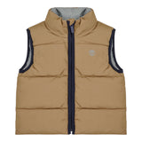 Timberland Giubbino Reversibile Smanicato Bicolore Grigio/Beige per Bambino T60763 GRIGIO/BEIGE TIMBERLAND 