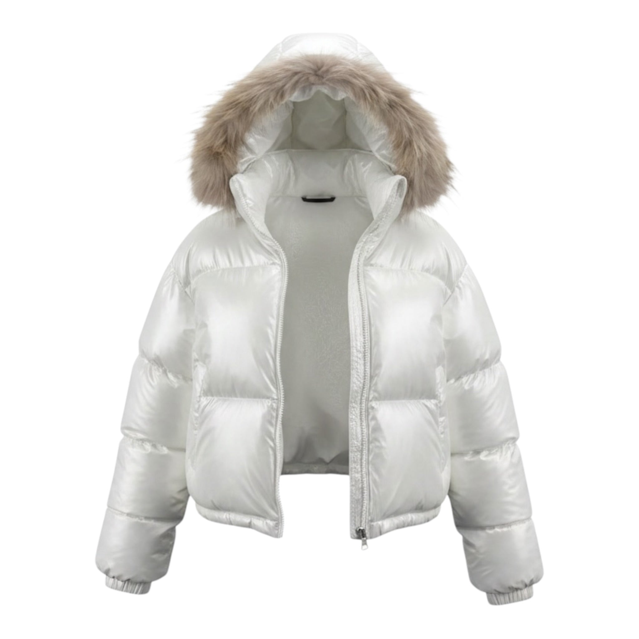 To Be Too Giubbino tinta unita con Zip E Cappuccio Bianco per Bambina AI25T808W25 BIANCO TO be too 