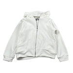 To Be Too Felpa tinta unita con Zip Cappuccio E Spille Bianco per Bambina TB939W25 BIANCO TO be too 