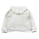 To Be Too Felpa tinta unita con Zip Cappuccio E Spille Bianco per Bambina TB939W25 BIANCO TO be too 