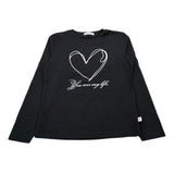To Be Too Shirt tinta unita con Stampa Nero per Bambina TB981W25 NERO TO be too 