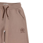 Tommy Hilfiger Completo Tuta 2 Pezzi Felpa-Pantalone tinta unita Beige per Bambina 08780 BEIGE TOMMY HILFIGER 