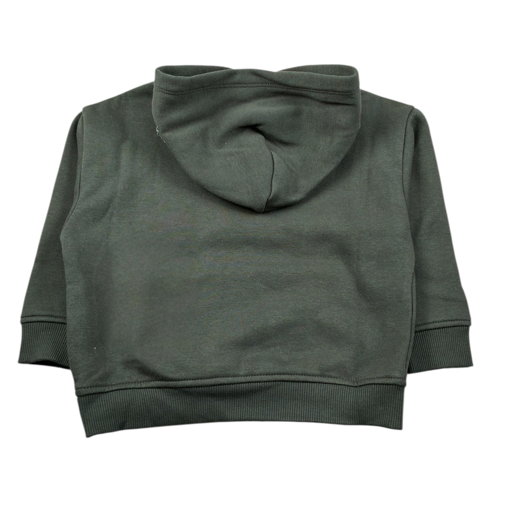 Tommy Hilfiger Felpa Chiusa con Cappuccio tinta unita Verde per Bambino KB0KB010112 VERDE TOMMY HILFIGER 