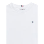 Tommy Hilfiger T-Shirt Girocollo tinta unita Bianco per Bambino KB0KB06879 BIANCO TOMMY HILFIGER 