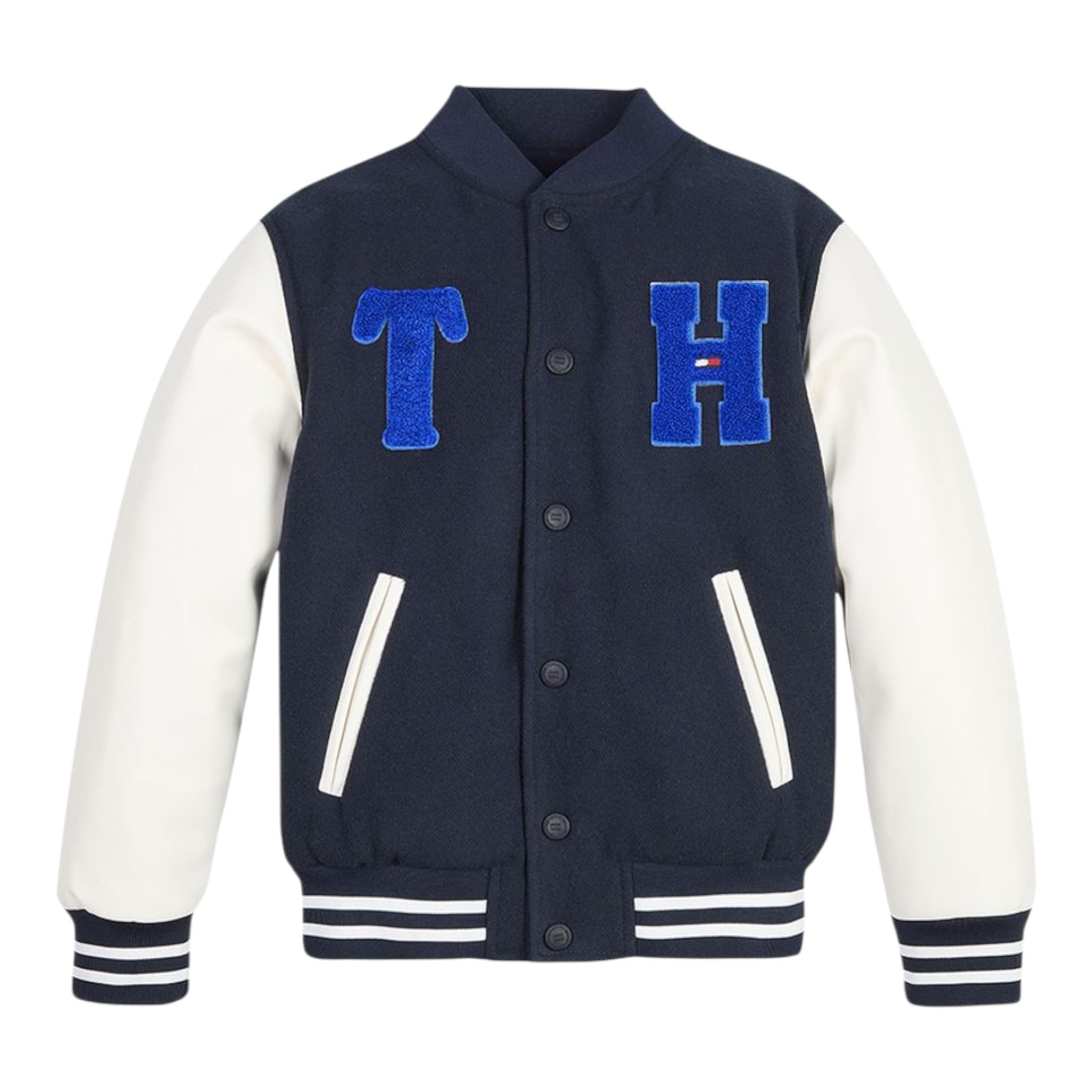 Tommy Hilfiger Giubbino Reversibile tinta unita Blu per Bambino KB0KB07680 BLU TOMMY HILFIGER 