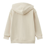 Tommy Hilfiger Felpa tinta unita con Bottoni E Cappuccio Beige per Bambino KB0KB09314 BEIGE TOMMY HILFIGER 