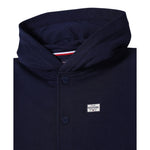 Tommy Hilfiger Felpa tinta unita con Bottoni E Cappuccio Blu per Bambino KB0KB09314X BLU TOMMY HILFIGER 