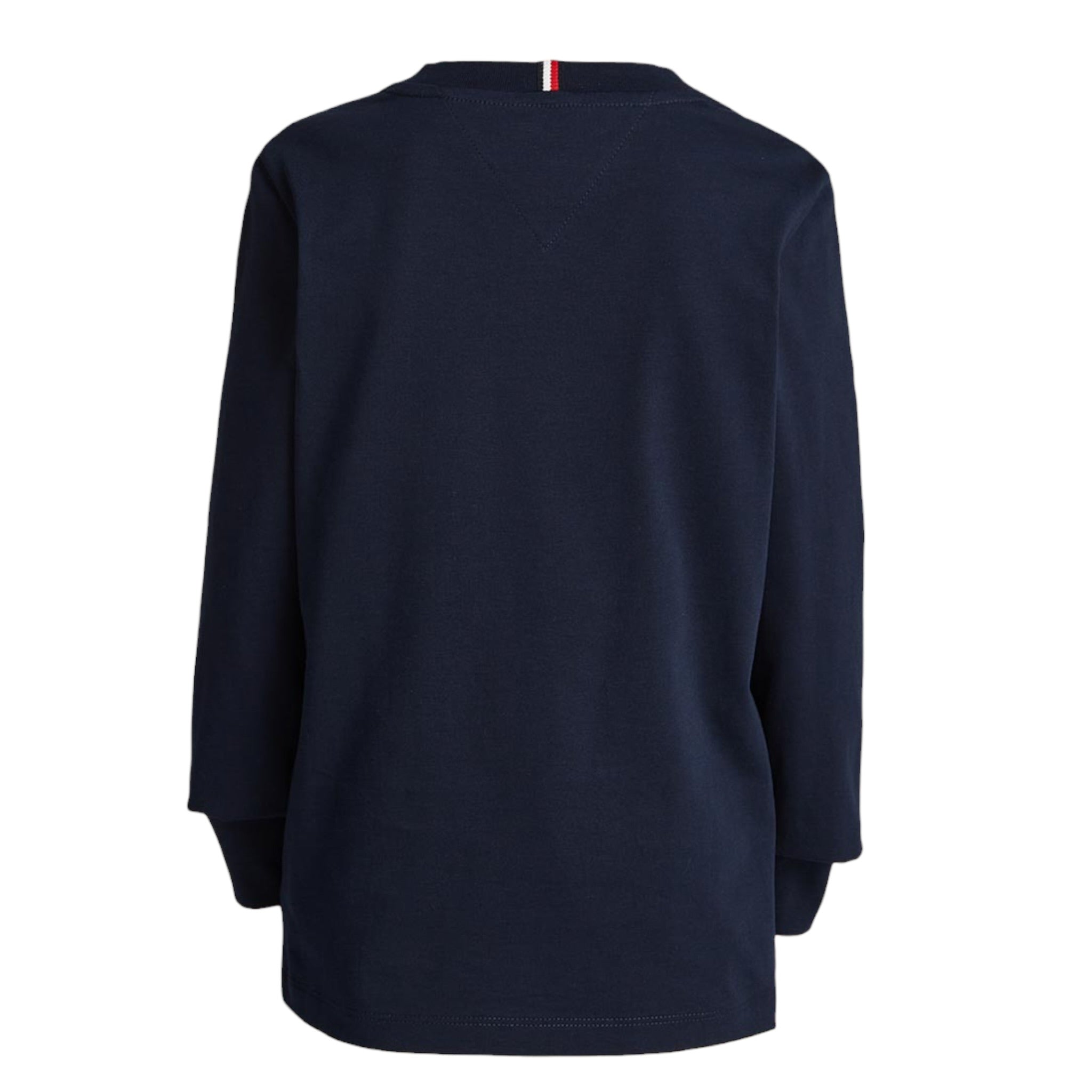 Tommy Hilfiger Shirt Girocollo tinta unita Blu per Bambino KB0KB09633 BLU TOMMY HILFIGER 