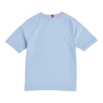 Tommy Hilfiger T-Shirt Girocollo tinta unita con Logo Azzurro per Neonato KB0KB09726 AZZURRO TOMMY HILFIGER 