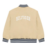 Tommy Hilfiger Giubbino tinta unita con Bottoni Reversibile Beige per Bambino KB0KB09740 BEIGE TOMMY HILFIGER 