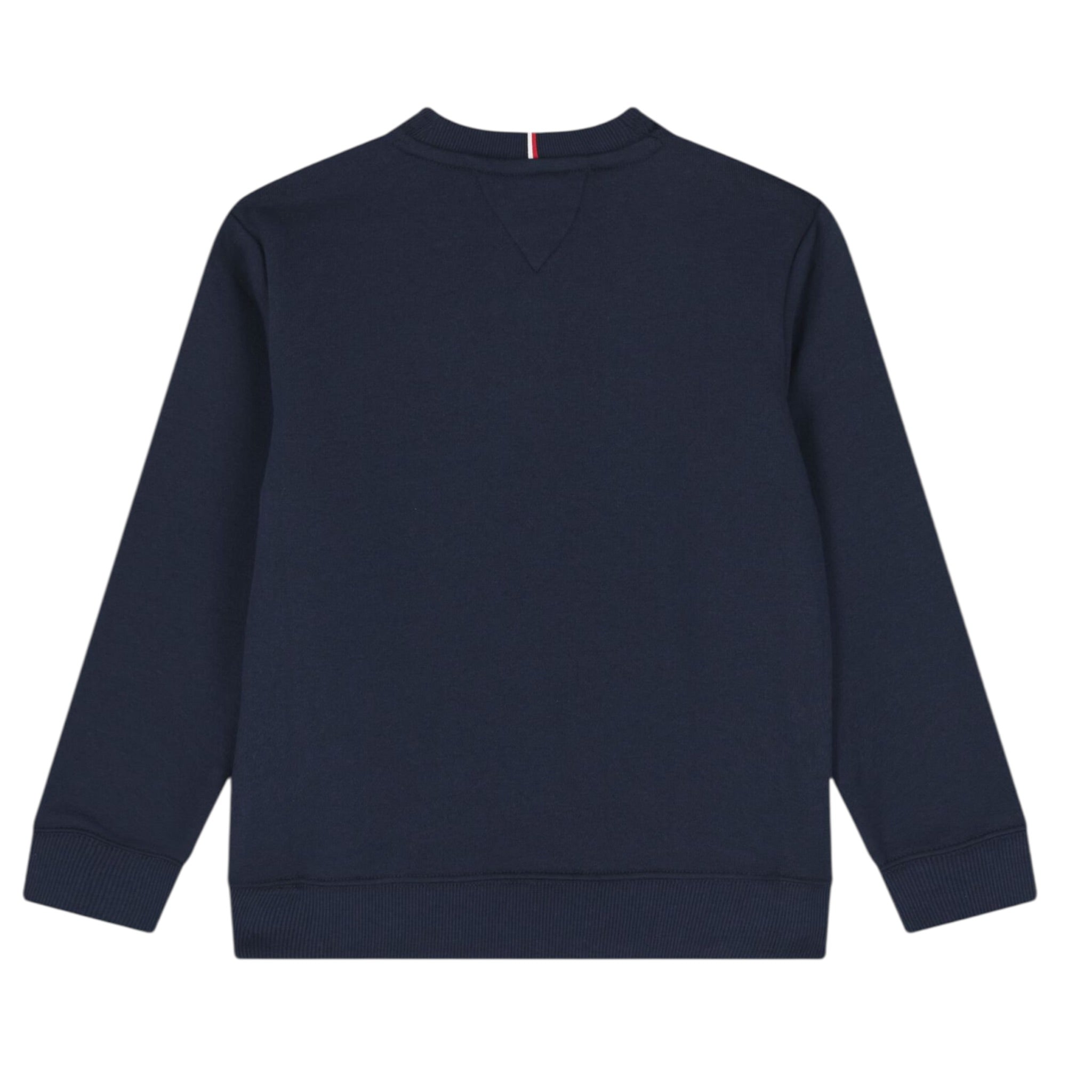 Tommy Hilfiger Felpa tinta unita Girocollo con Stampa Blu per Neonato KB0KB09741N BLU TOMMY HILFIGER 