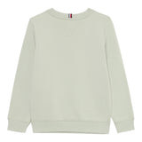 Tommy Hilfiger Felpa tinta unita Girocollo con Stampa Verde per Bambino KB0KB09741XX VERDE TOMMY HILFIGER 