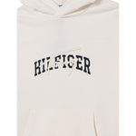 Tommy Hilfiger Felpa Chiusa con Cappuccio tinta unita Panna per Bambino KB0KB09742 PANNA TOMMY HILFIGER 