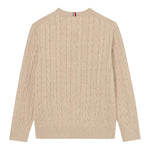Tommy Hilfiger Maglia Girocollo tinta unita Beige per Bambino KB0KB09753 BEIGE TOMMY HILFIGER 