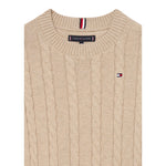 Tommy Hilfiger Maglia Girocollo tinta unita Beige per Bambino KB0KB09753 BEIGE TOMMY HILFIGER 