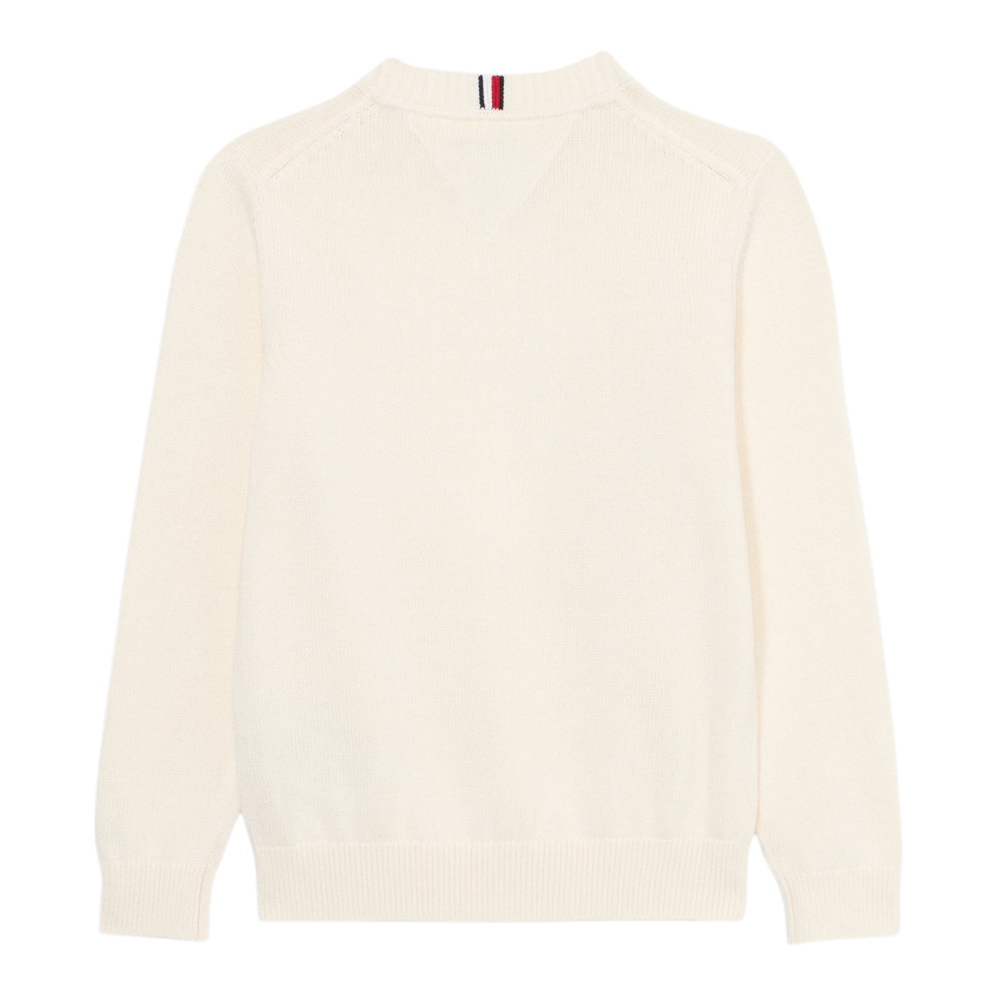 Tommy Hilfiger Maglia Girocollo tinta unita Panna per Bambino KB0KB09810 PANNA TOMMY HILFIGER 