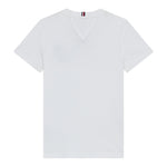 Tommy Hilfiger T-Shirt Girocollo tinta unita Bianco per Bambino KB0KB09868 BIANCO TOMMY HILFIGER 