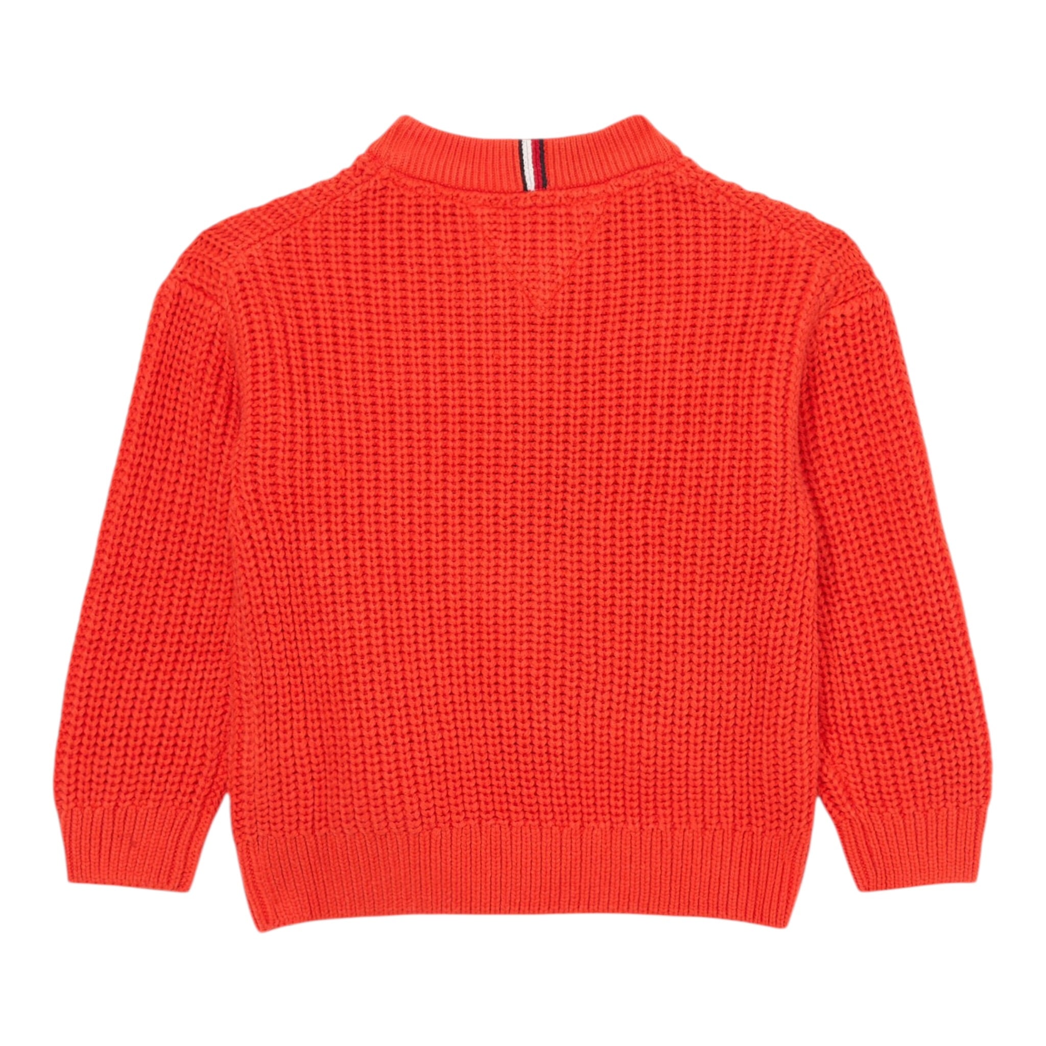 Tommy Hilfiger Maglia Girocollo tinta unita Fragola per Neonato KB0KB09908N FRAGOLA TOMMY HILFIGER 