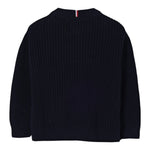 Tommy Hilfiger Maglia Girocollo tinta unita Blu per Bambino KB0KB09908X BLU TOMMY HILFIGER 