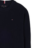 Tommy Hilfiger Maglia Girocollo tinta unita Blu per Bambino KB0KB09908X BLU TOMMY HILFIGER 