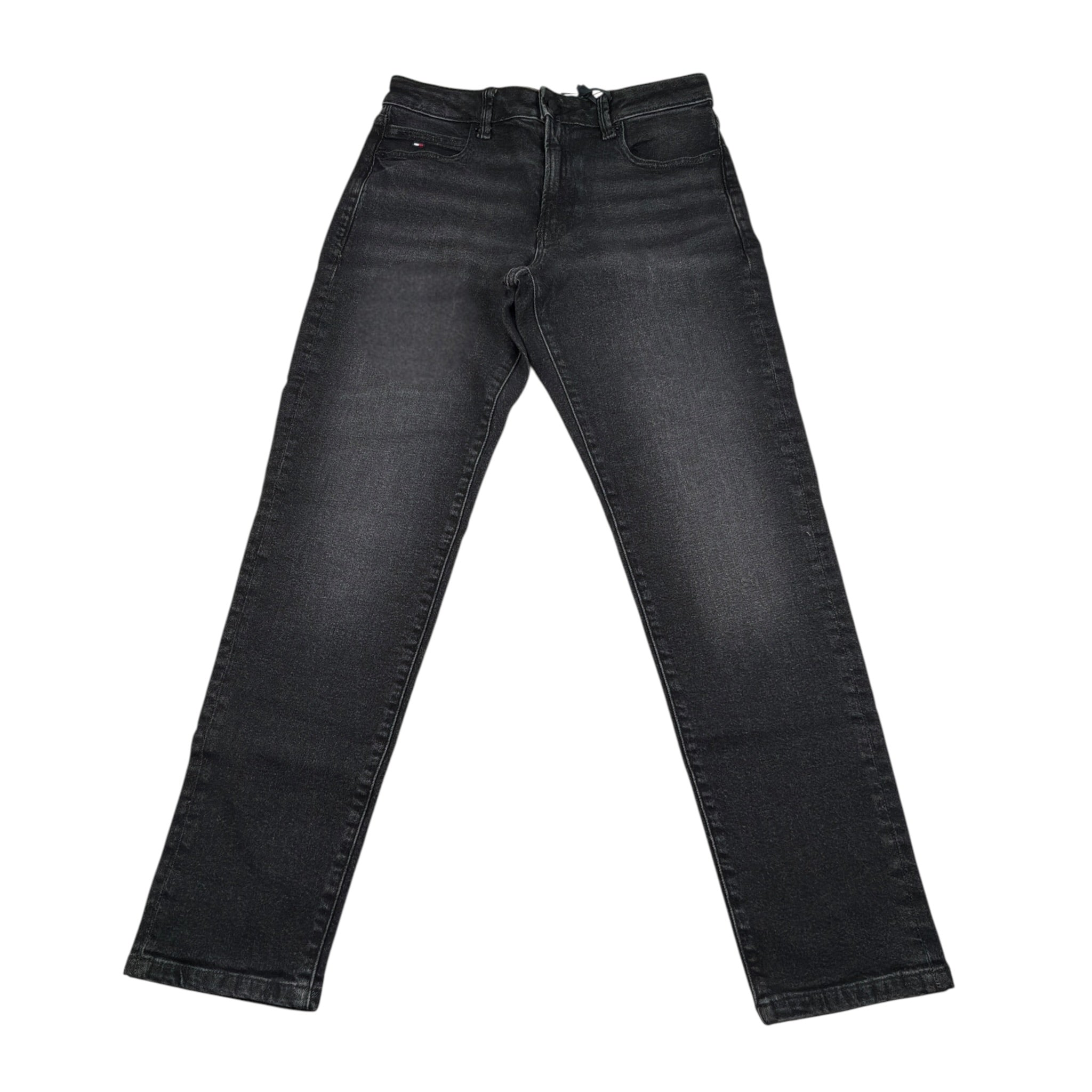 Tommy Hilfiger Jeans tinta unita con Girovita Regolabile Nero per Bambino KB0KB09919 NERO TOMMY HILFIGER 