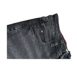 Tommy Hilfiger Jeans tinta unita con Girovita Regolabile Nero per Bambino KB0KB09919 NERO TOMMY HILFIGER 