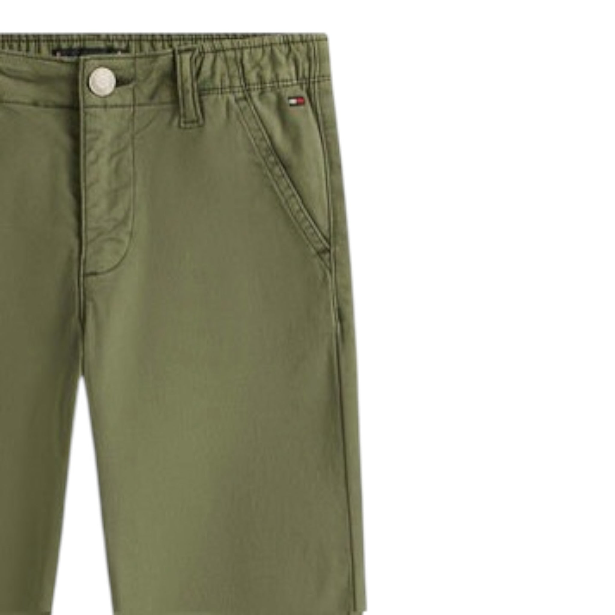 Tommy Hilfiger Jeans tinta unita con Elastico In Vita Verde per Bambino KB0KB09945 VERDE TOMMY HILFIGER 