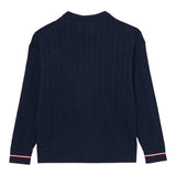 Tommy Hilfiger Cardigan tinta unita Blu per Bambino KB0KB09972 BLU TOMMY HILFIGER 