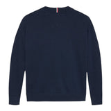 Tommy Hilfiger Maglia tinta unita con Stampa Blu per Bambino KB0KB09974 BLU TOMMY HILFIGER 